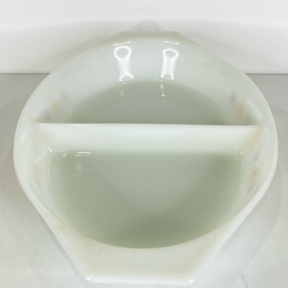 Vintage PYREX Town and Country 1.5 Quart Divided Oval Ovenware #13 Kitchenware - Picture 5 of 11